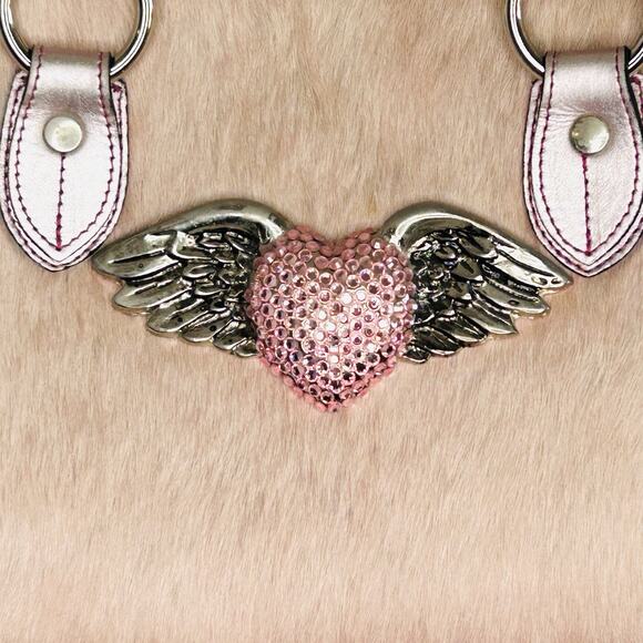 Bridget Shuster Y2k Leather Satchel Bag Rhinestone Coquette Western Retro Chic - Picture 3 of 14